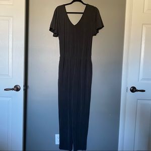 White House Black Market Grey Jumpsuit